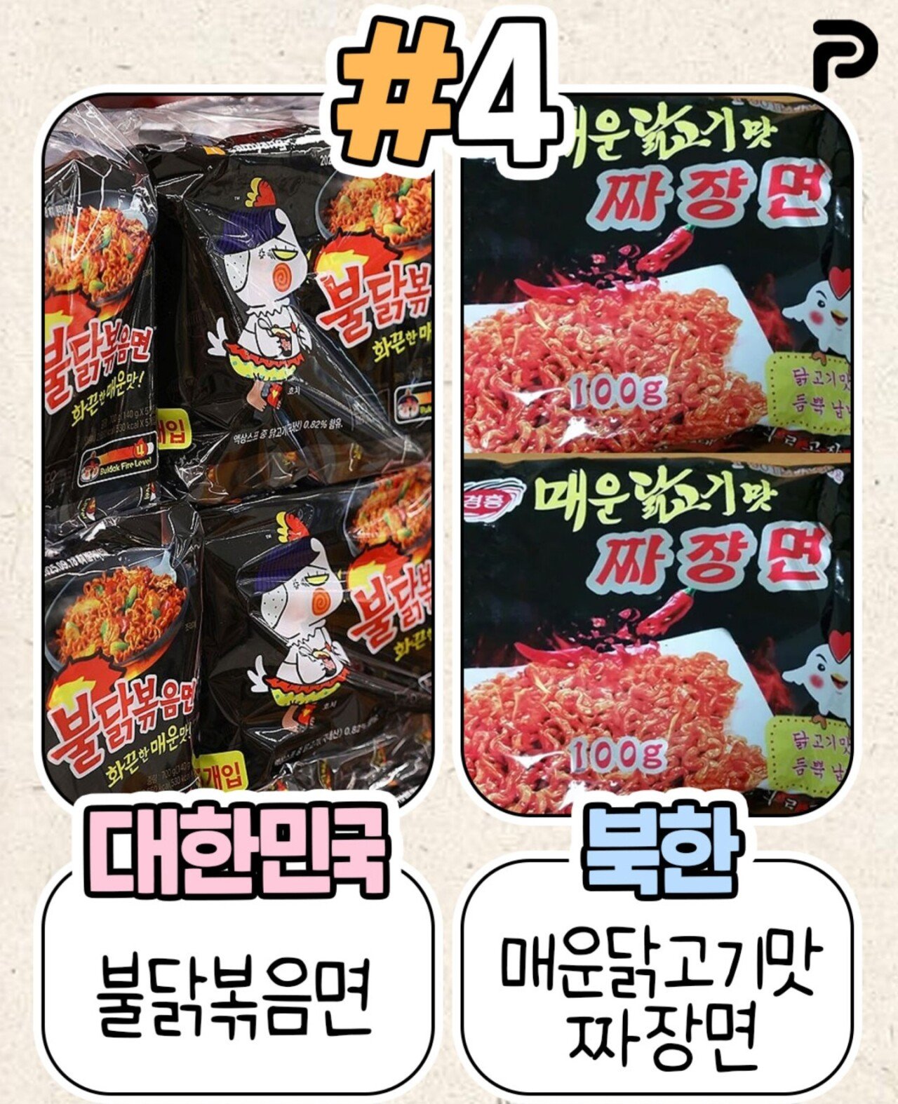 북한이 표절한 우리나라 식품들