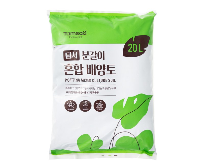 탐사 분갈이 혼합 배양토, 1개, 20L