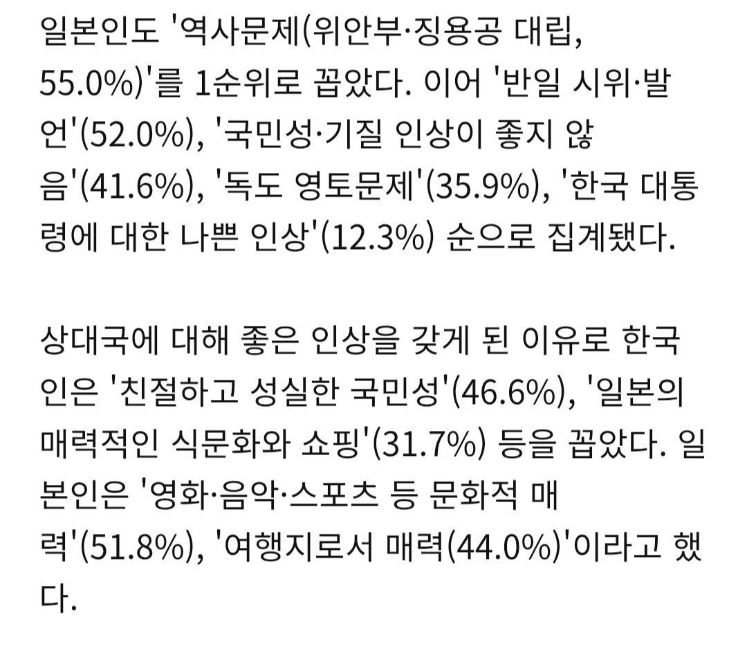 "한국 좀 별로에요" 호감도 6년 만에 최저 찍은 日…韓의 일본 사랑과 상반