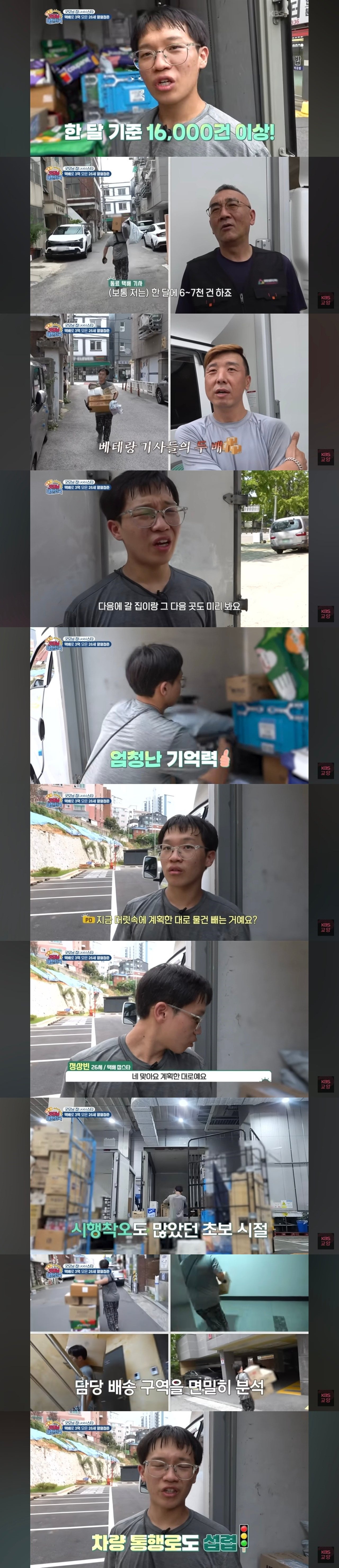 택배로 월 1200버는 청년