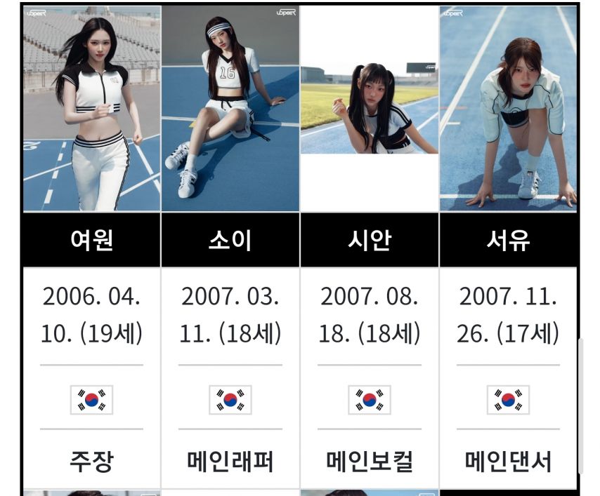 데뷔 3개월차인 wm  신규 걸그룹 유스피어의 리더 여원 활동중단 [정보글]