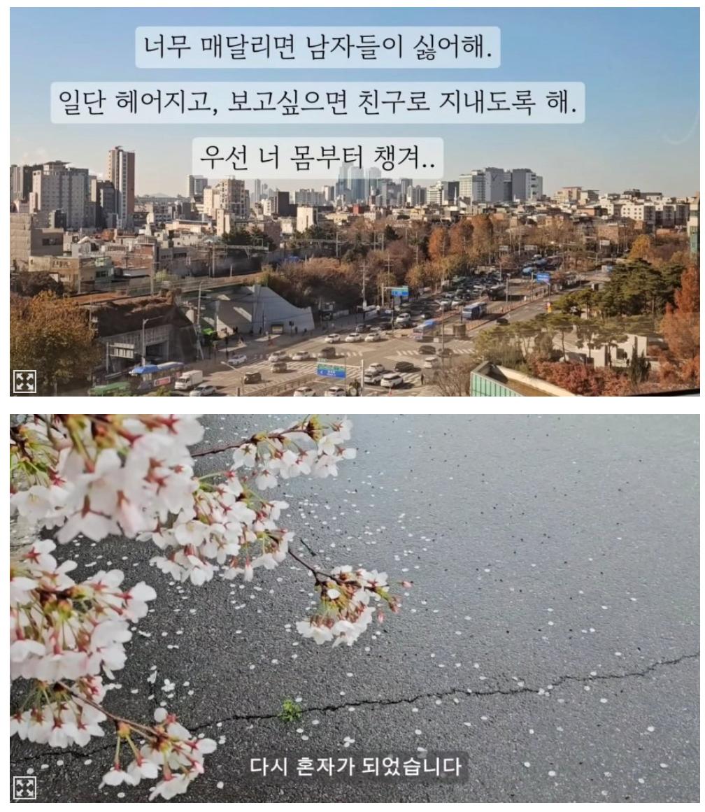 암 걸린 후 이혼 통보 받은 여자의 브이로그.