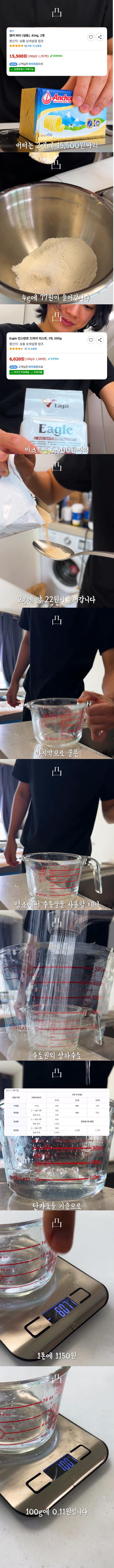 논란의 990원 슈카의 소금빵을 보고 소금빵 직접 만들어서 원가 계산을 하는 유튜버