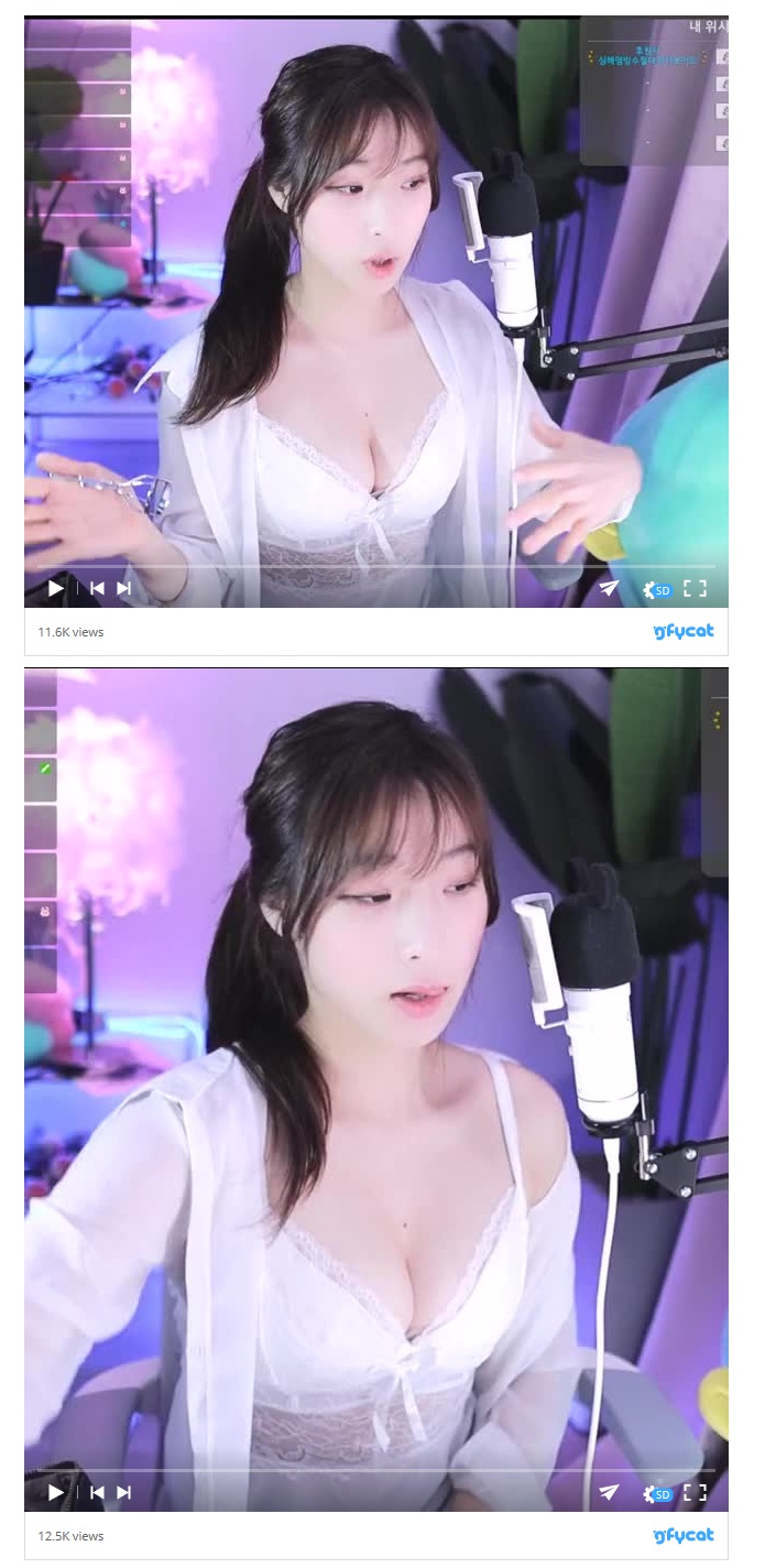 명아츄 흰색시스루 란제리