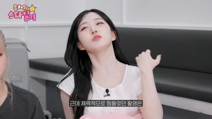 엔믹스 해원, 은채의 스타일기 리액션 표정