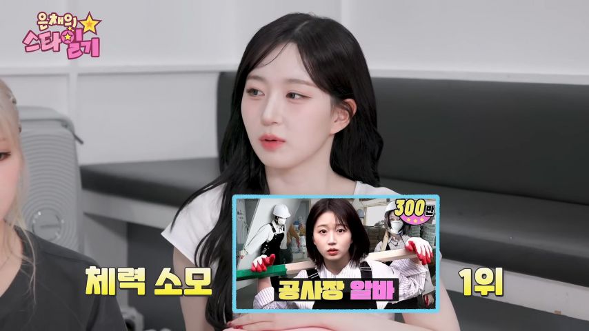 엔믹스 해원, 은채의 스타일기 리액션 표정