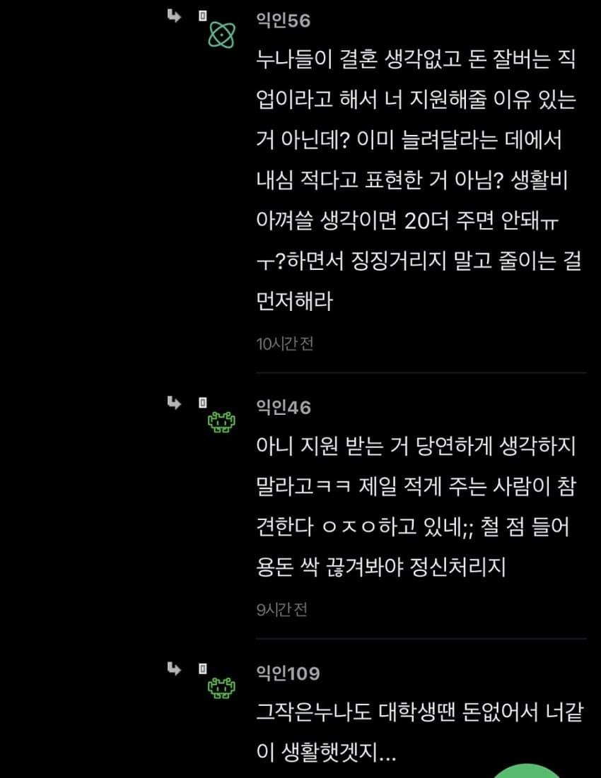 생활비 문제로 누나랑 대판 싸우고 집 나옴