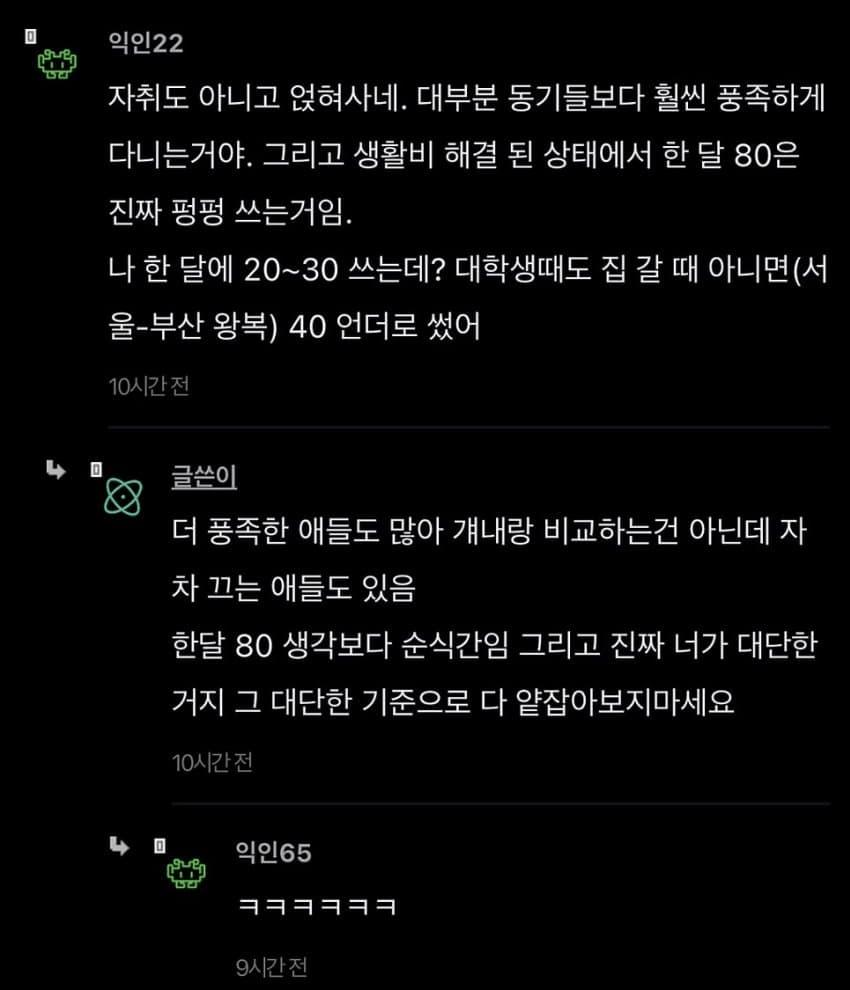 생활비 문제로 누나랑 대판 싸우고 집 나옴