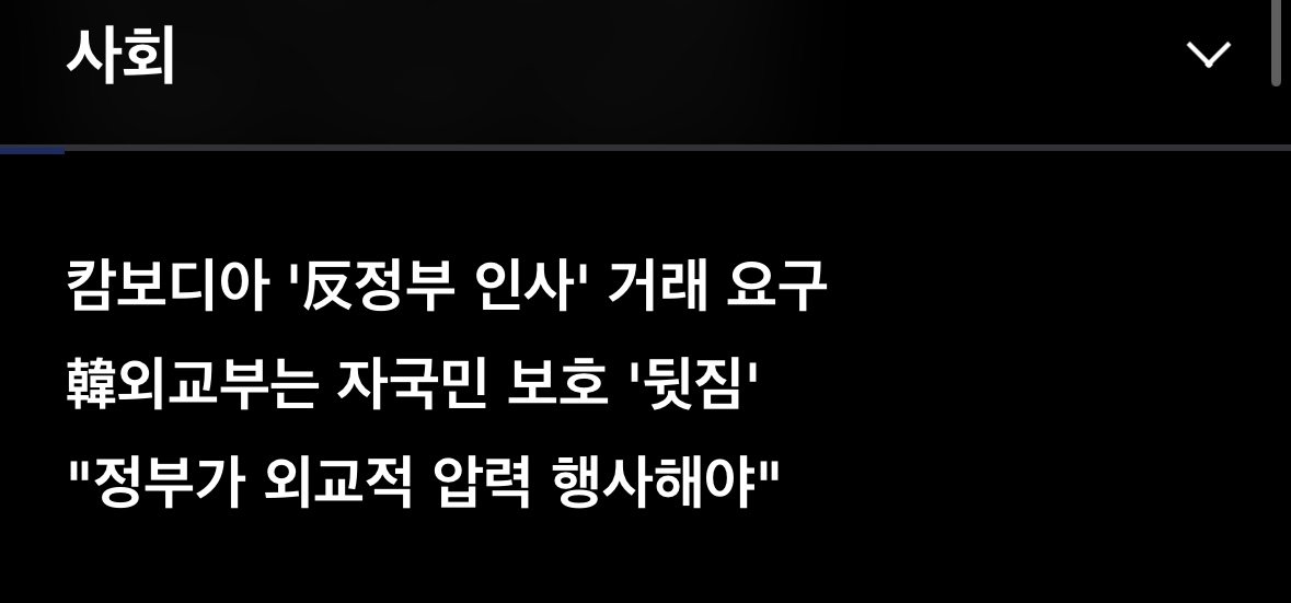 "정치범 줘야 납치된 한국인 주겠다"는 캄보디아