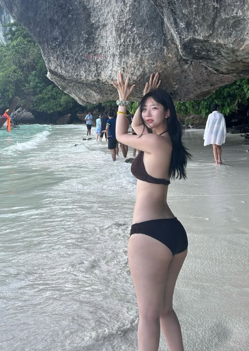 신나린 부끄러운 비키니