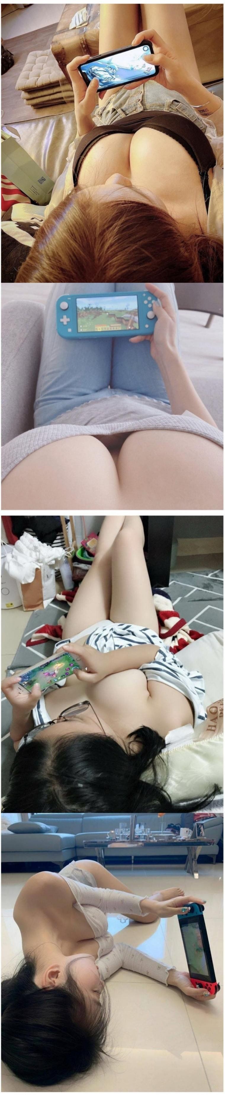 게임하는 누나들