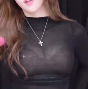 슬쩍슬쩍 보이는 시스루 슴골 챈꾸.mp