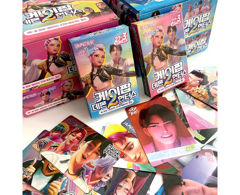 [최신판 3탄/4탄 입고] 케이팝데몬헌터스 캐릭터카드 케데헌 굿즈 카드팩 포토카드