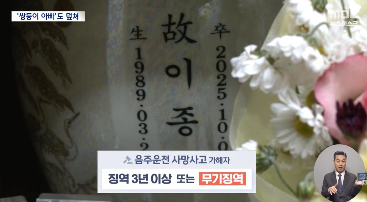 만취차량 '예비 쌍둥이 아빠'도 덮쳤다.. "가슴 찢어져"