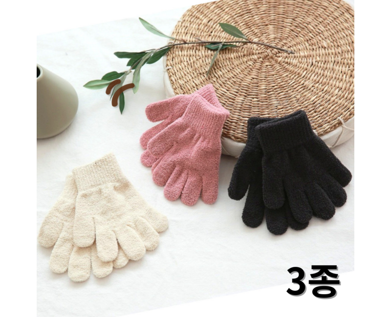 국산 KC인증 따뜻한 겨울 수면 요술 어린이 아동장갑 3P