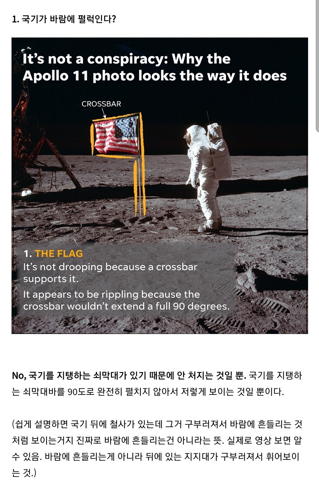 미국인 10%는 절대 안 믿는다는 달 착륙설