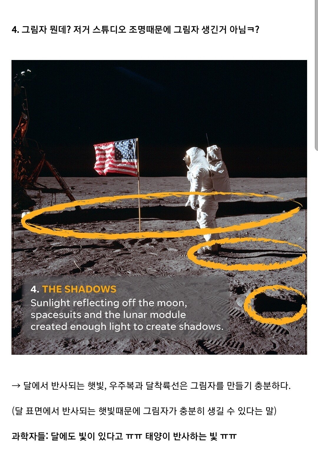 미국인 10%는 절대 안 믿는다는 달 착륙설