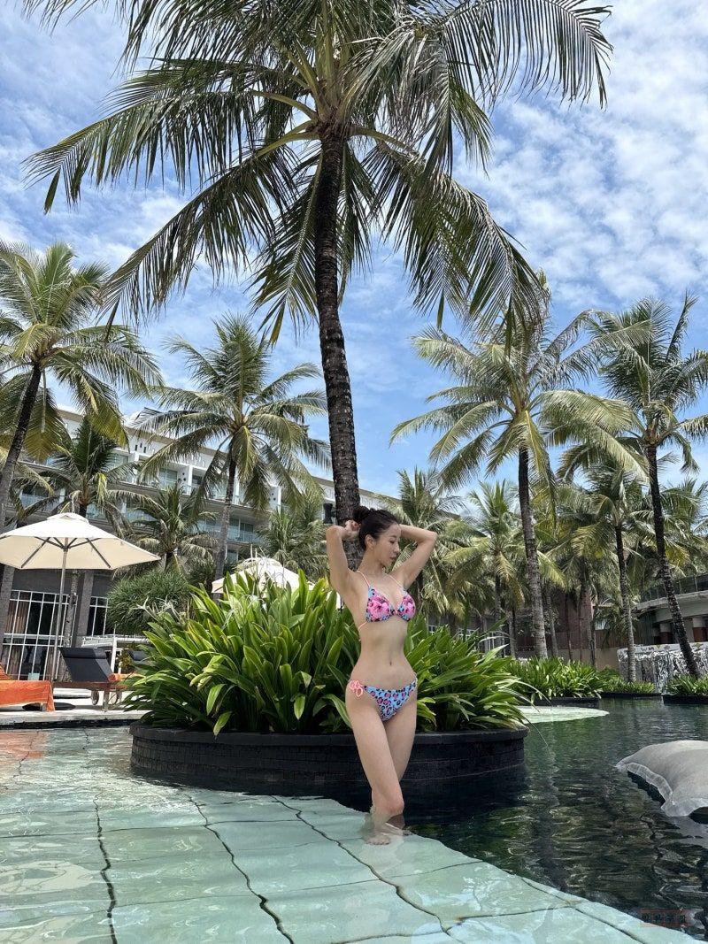 원자현 신행 비키니