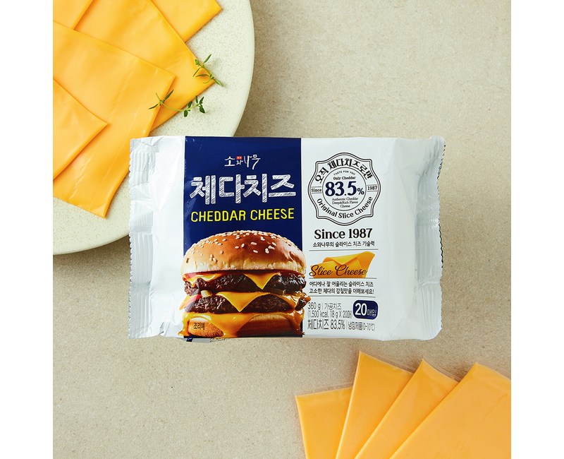 [로켓프레시] 소와나무 오직 체다로만 동원 슬라이스치즈