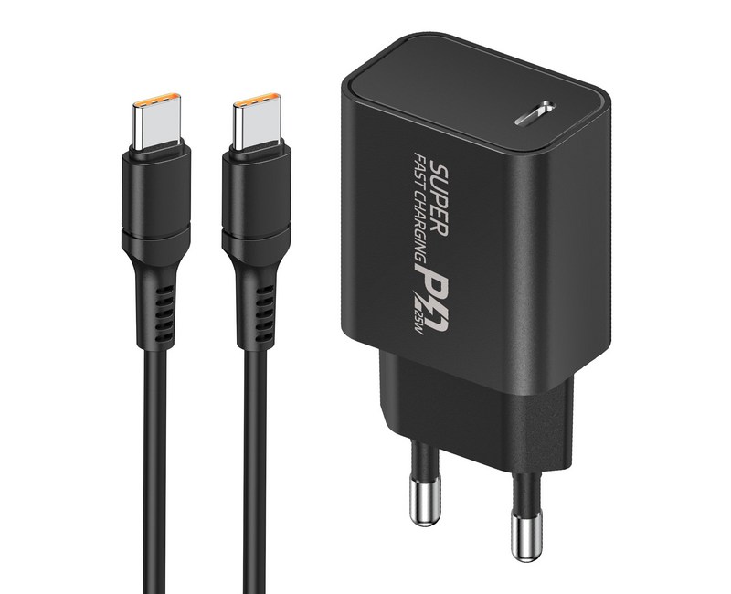 YINTO c타입 고속 충전기 25W PD3.0 PPS + C TO C 1.5M 100w 케이블 세트
