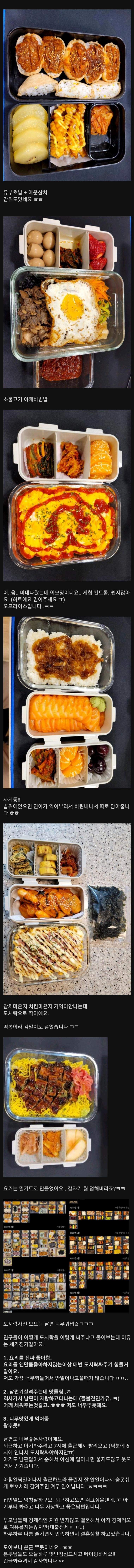 남편을 위해 도시락 싸는 흔한아내