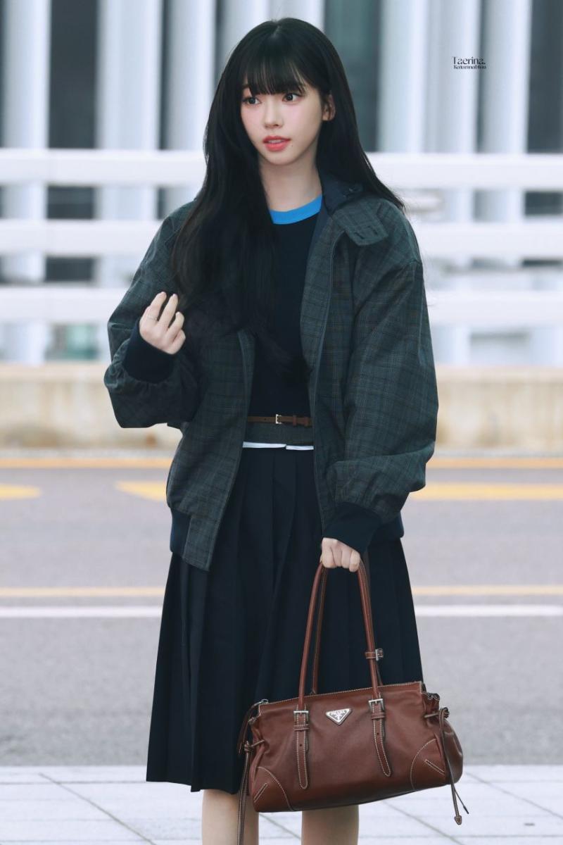 오늘자 이탈리아로 출국하는 에스파 카리나