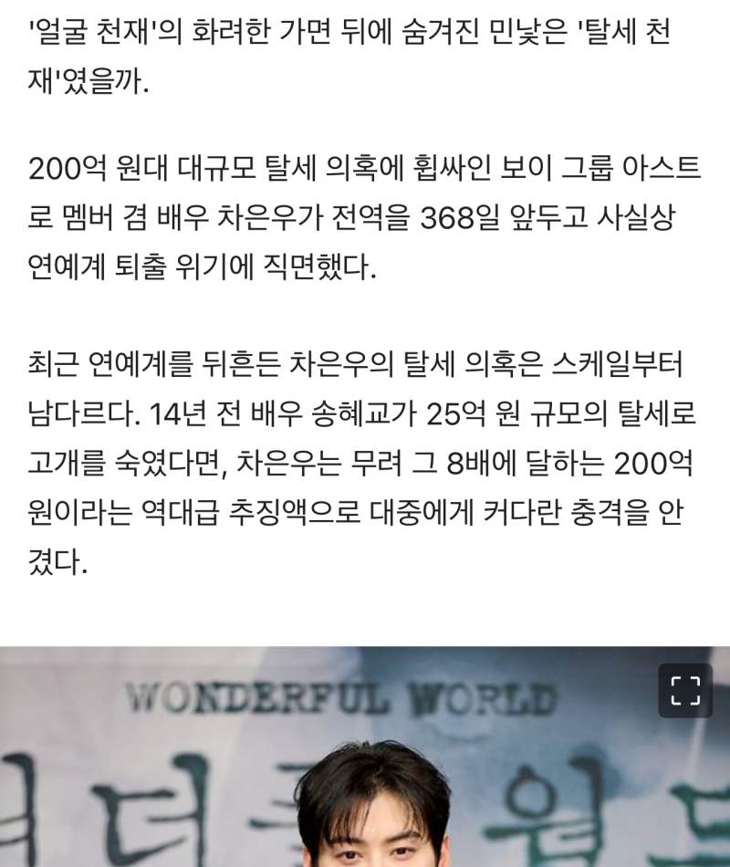 “얼굴천재“에서 ”탈세천재“로..사실상 연예계 퇴출