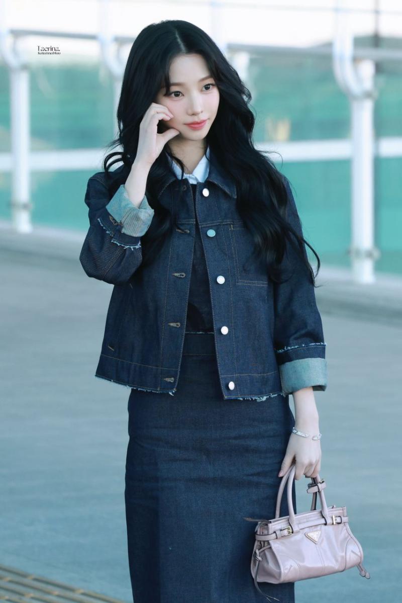 오늘자 밀라노로 출국하는 에스파 카리나