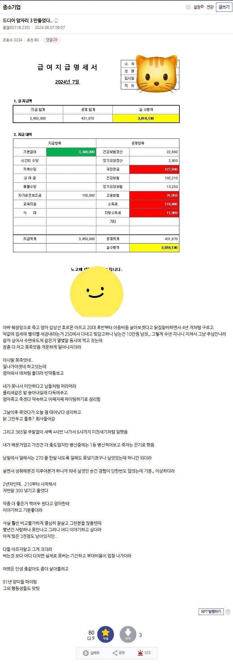 자살 실패 후 변화