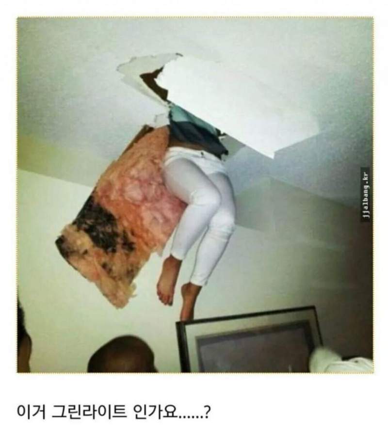 윗집사는 여자가 내려왔음  그린라이트 맞죠?