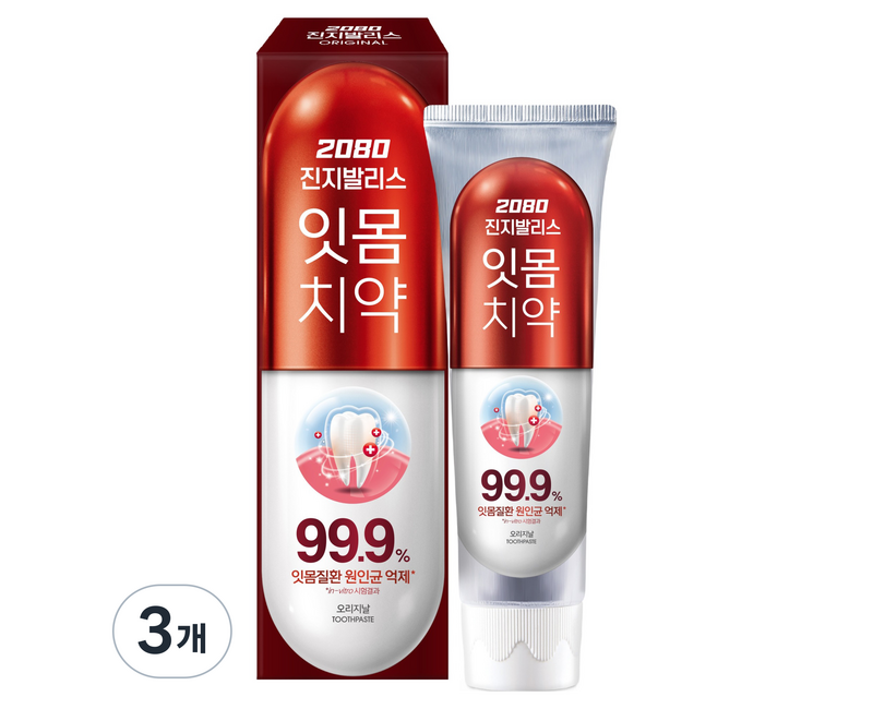 2080 진지발리스 잇몸치약 오리지날