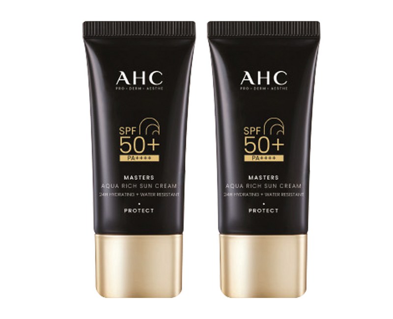 AHC 마스터즈 아쿠아 리치 선크림 SPF50+ PA++++