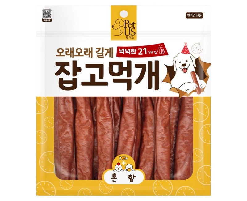 펫어스 강아지 잡고먹개 간식 21p