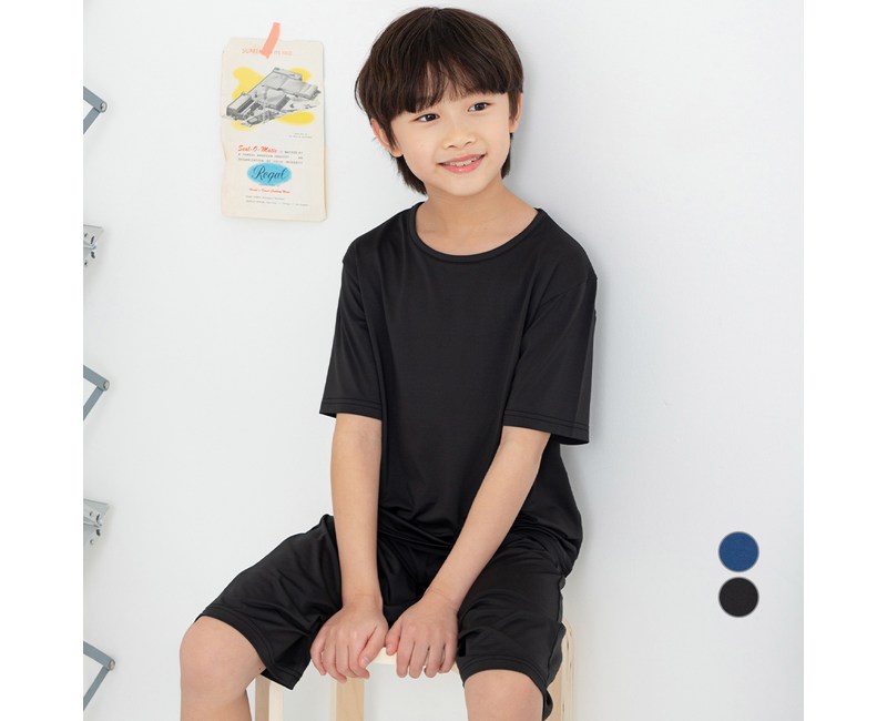 롤리트리 아동 에어로쿨 퀵드라이 5부 라운지웨어 세트