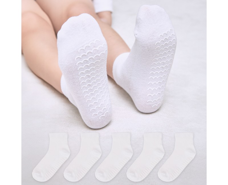 베이스알파에센셜 미끄럼방지 여름 메쉬 양말 5켤레