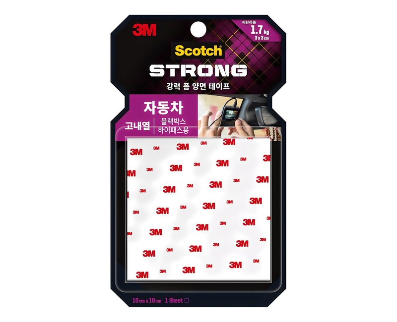 스카치 강력 고내열 폼 양면 테이프 10 x 10 cm