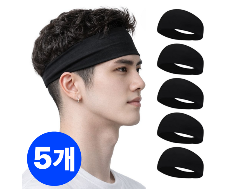 조르반 남자 헤어밴드 스포츠 러닝 땀흘림방지