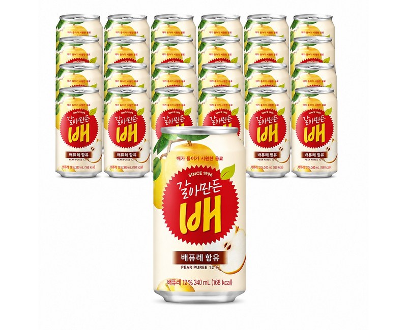 해태 htb 갈아만든 배 340ml 24개