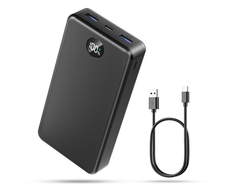UOOFON  고속충전 대용량 보조배터리 30000mAh PD 22.5W QC3.0 잔량표시 멀티단자 + 20W C타입 케이블