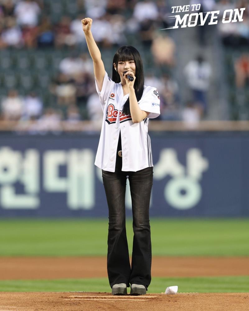 엔믹스 규진 두산베어스 시구