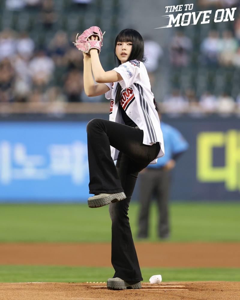 엔믹스 규진 두산베어스 시구