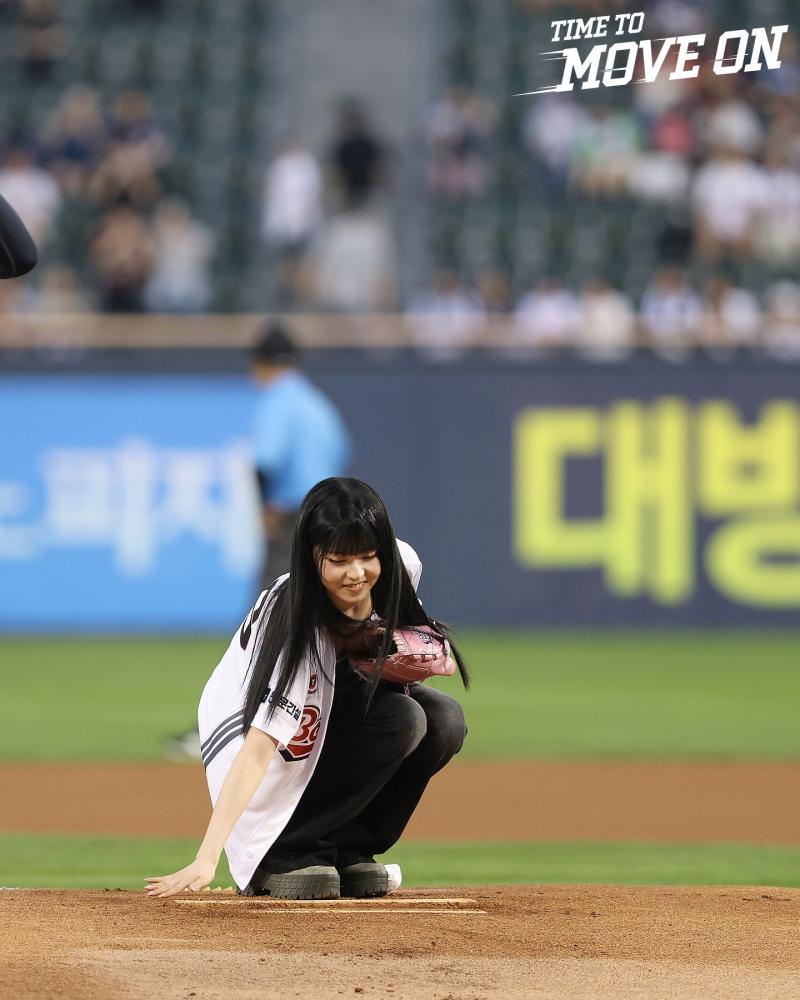 엔믹스 규진 두산베어스 시구