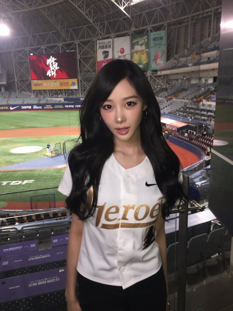 에스파 지젤 키움 히어로즈 시구