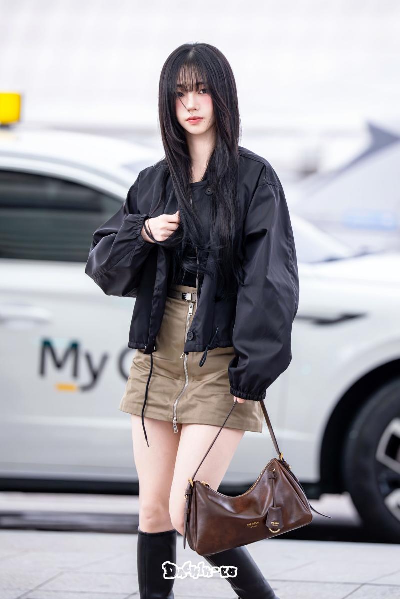 오늘자 싱가포르로 출국하는 에스파 카리나