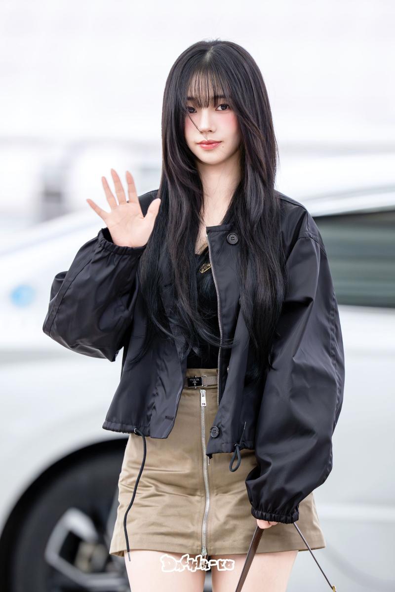 오늘자 싱가포르로 출국하는 에스파 카리나