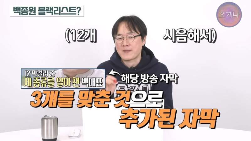 갑질로 출연자를 하차시킨 백종원