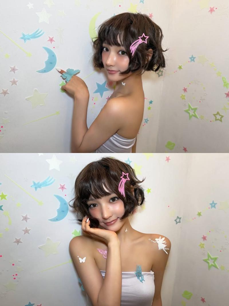 김채원 마이크 아웃