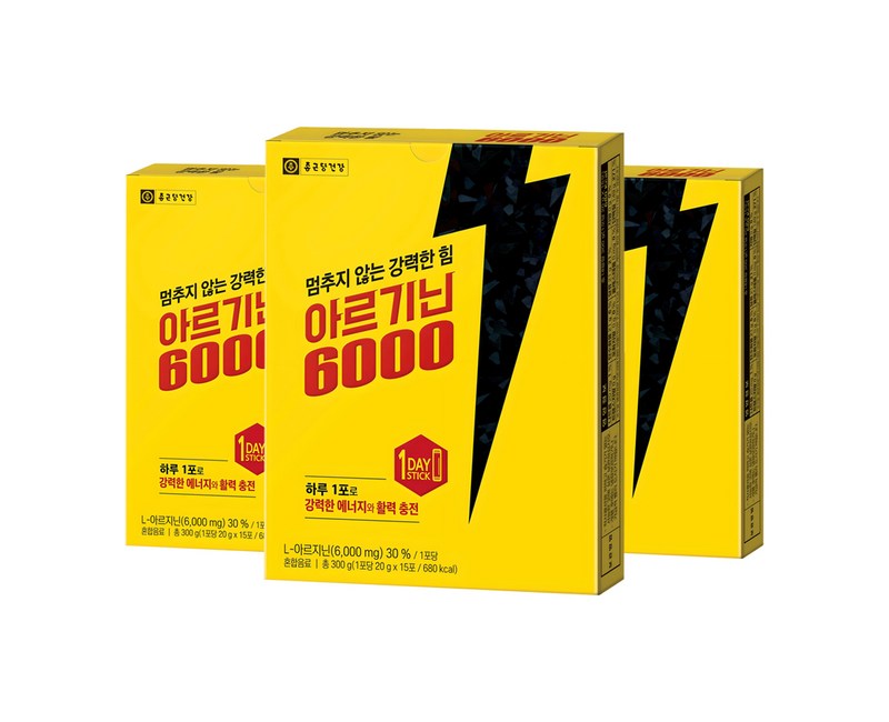 종근당건강 아르기닌 6000 15p