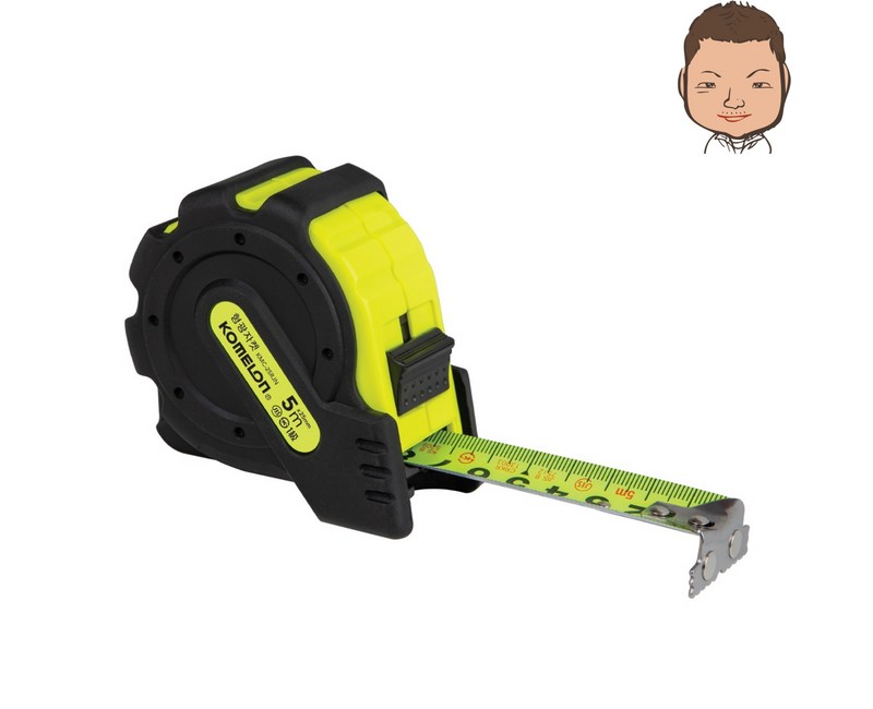 코메론 형광자켓 줄자 5m x 25mm KMC-25RJN