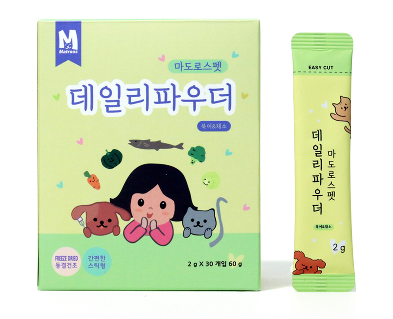 마도로스펫 반려동물 데일리파우더 간식 2g x 30p